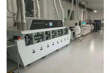 cleaning machine in client's factory